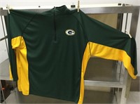 Green Bay Packers Long Sleeve 1/4 Zip Shirt - 3XL