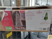 6ft. Floked Pine Christmas Tree IOB & More