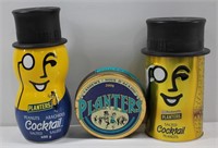 3 Assorted Planters Peanut Containers