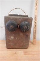 Antique Wooden Ringer Box