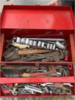 Toolbox with craftsman and other tools