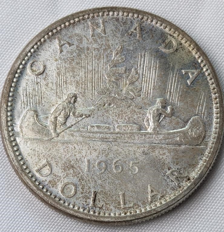 1965 CAD SILVER DOLLAR