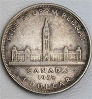 1939 CAD SILVER DOLLAR
