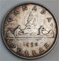 1950 CAD SILVER DOLLAR