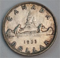 1953 CAD SILVER DOLLAR