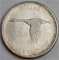 1967 CAD SILVER DOLLAR