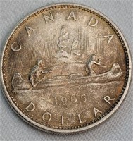 1965 CAD SILVER DOLLAR