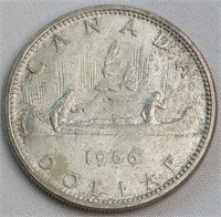 1966 CAD SILVER DOLLAR