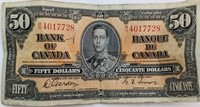 1937 $50 CAD BANK NOTE
