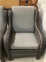 Wicker Patio Chair with Cushions