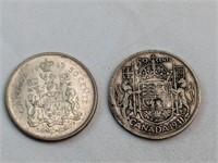 1941/65 CAD HALF DOLLARS