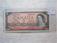 $2 Lawson Bouey 1954 Uncirculated