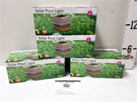(4) Boxes Solar Post Lights (2 In Each Box)