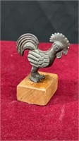 Vintage Metal Cast Iron Rooster
