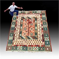 ESTATE ORIENTAL TURKISH KILIM CARPET 13'2" x 9'8"