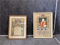 Framed Religious Text and Art Bundle of 2
