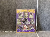 Baltimore Ravens 2001 Champions Poster Board