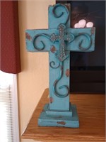 Lightweight painted cross. Approx 15 3/4 inches