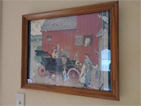 Norman Rockwell Farmer takes a ride picture