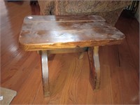 Simple wooden side table. Approx 16 inches tall,