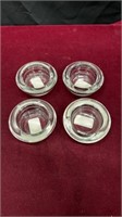 4 Pc. Clear Round Votive Candle Holder