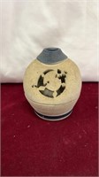 Vintage Round Ceramic Candle Holder