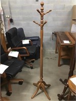 Tall Decorative Wood Coat Rack