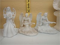 3 porcelain Angel figurines