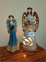 2 Jim Shore Style Angel figurines.