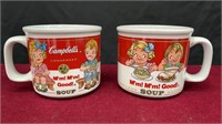 Set of 2 Vintage Cambell’s soup Mugs