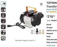 TOPWAY 110V AC 16GPM Electric Self-priming