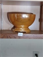 Stunning lusterware bowl and stand