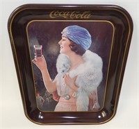 Coca-Cola 1970s Repro Flapper Girl Metal Tray