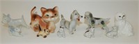 Vintage Miniature Cat & Dog Figurines