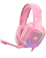 ZIUMIER Z30 Pink Gaming Headset for PS4, PS5,