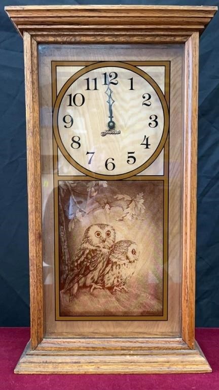 Hoursakes Owl Wood Wall Clock