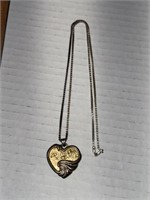 20” Sterling Chain with Sterling Heart Pendant
