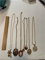 Group of Large Vintage Necklaces and pendants