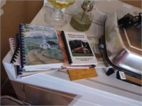 Group of local church cookbooks and more