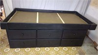 Handcrafted Twin Bed 6 Drawer 40 x 78 x 28