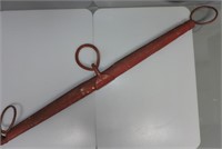 VINTAGE 38" WOODEN NECKYOKE RED