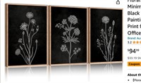 Floral Framed Canvas Wall Art Set,