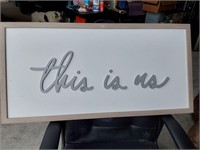 "This Is Us" Wall decor