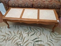 Great tile top coffee table. Approx 47 inches