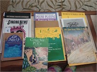 Group of sheet music/song books