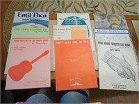 Bag of sheet music/song books
