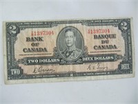 1937 BANK OF CANADA $2 BILL