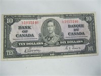 1937 BANK OF CANADA $10 BILL