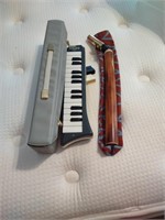 The original Jim Brock saxophone, Hohner melodica