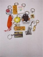 Novelty keychains, 11 pieces
